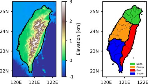 地勢圖|台灣等高線圖 Taiwan Contour Map